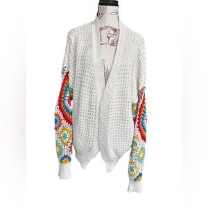 Dreamers by Debut Granny Square Cardigan size M/L